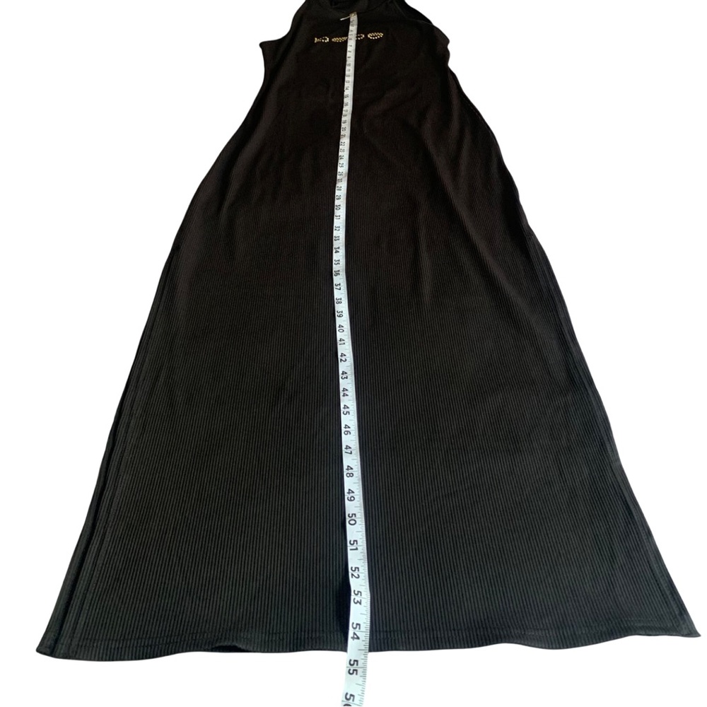 NWOT Bebe Women Black High-Neck Maxi Dress, Large, 92%polyester, 8 Spandex - Picture 10 of 12